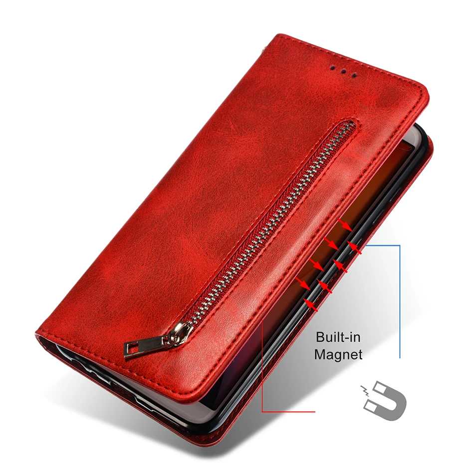 Чехлы для Huawei Y7 2019 модные кожаные чехлы на молнии телефонов Y9 Y6 P Smart + Honor 9 10 Lite P30 Pro