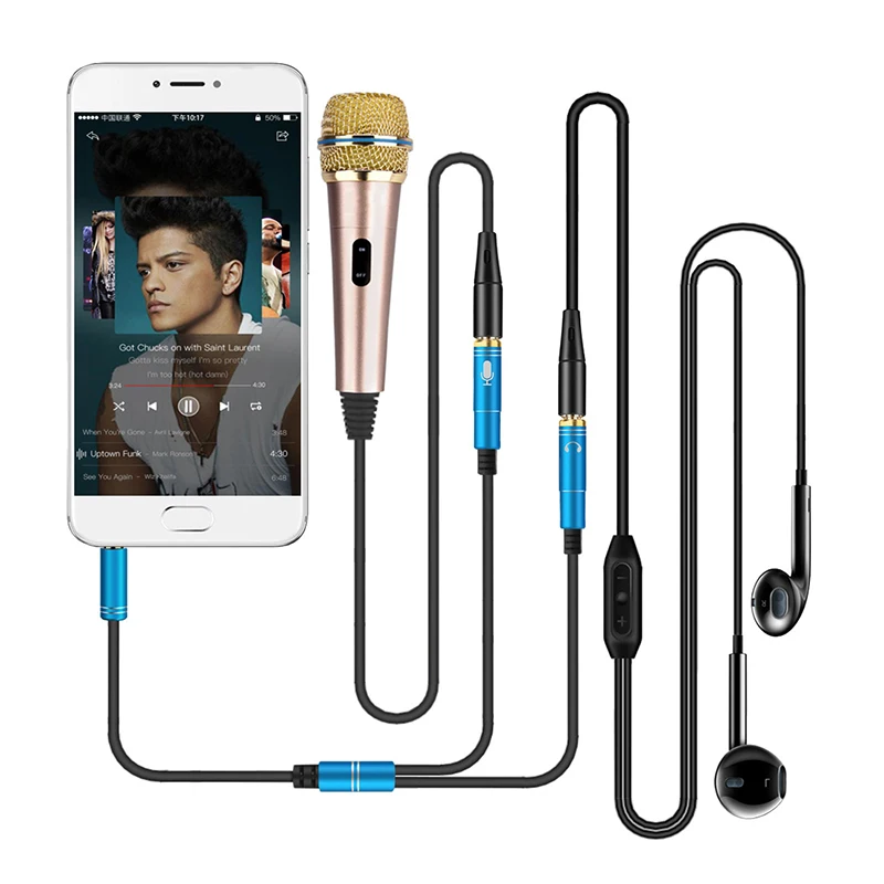 3.5mm Jack audio Splitter Cable for PC/MP3 Smartphone Player Audio 1 Male to 2 Female Headphone Y Extension | Электроника