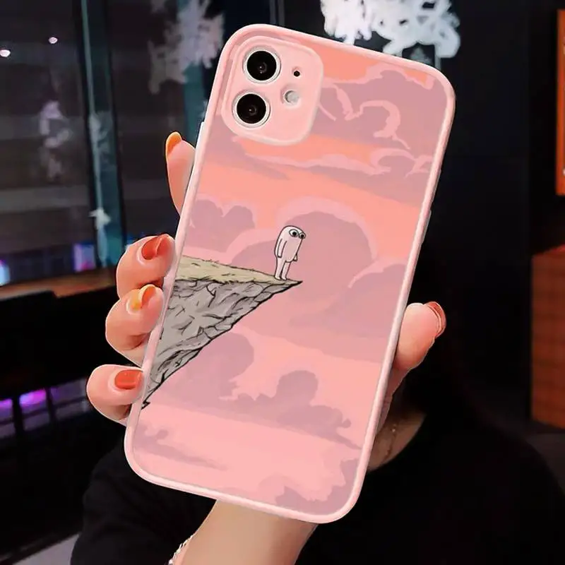 

ketnipz Phone Case Matte Transparent for iPhone 7 8 11 12 s mini pro X XS XR MAX Plus cover funda