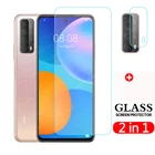 Закаленное стекло 9H для Huawei Y7a, Защитная пленка для камеры Huawei P Smart 2021, PPA-LX2, защитное стекло 2 в 1