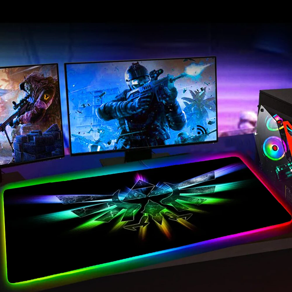 rgb led xxl mousepad zelda mause pad gaming accessiores mouse pad 35x60cm keyboard mat 90x40 podkladka pod mysz tapis de souris free global shipping