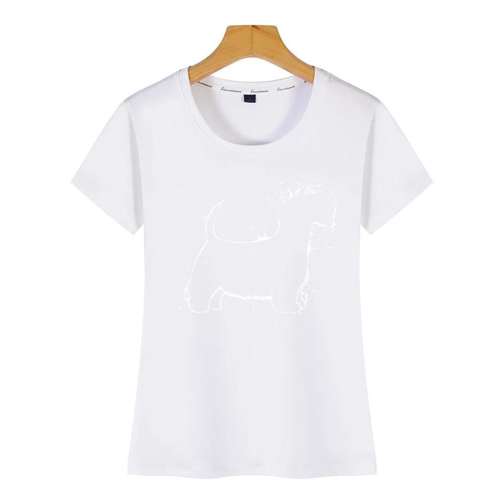 Женская футболка с принтом шотландского терьера | одежда