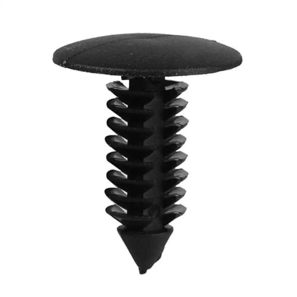 50x Black Nylon Tree Type Push Rivet Car Retainer Clips for Canopy Securing Hole Door Lined Cover Barbs Pin | Автомобили и