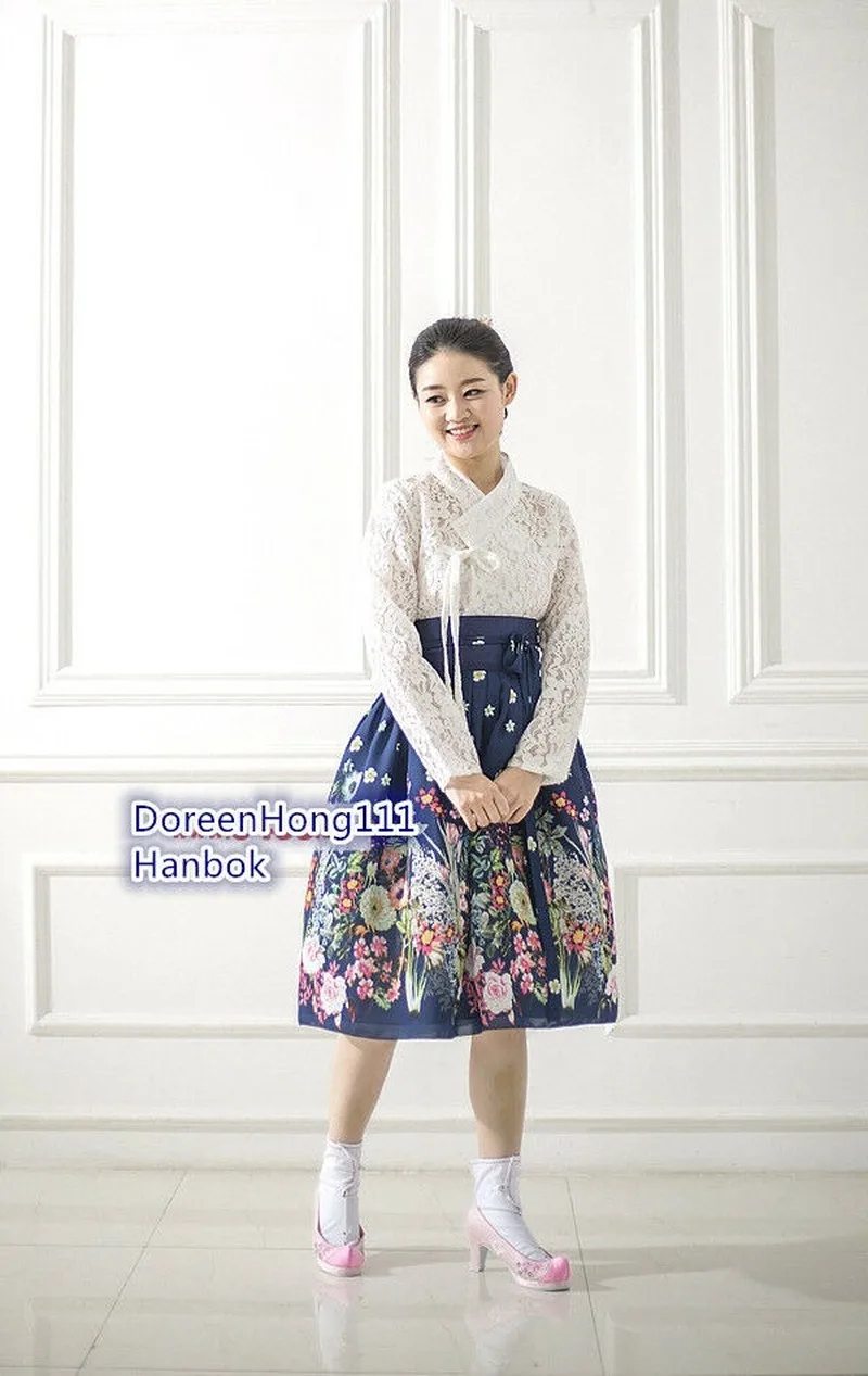 Новое модное современное платье Hanbok женское Модернизированный комплект подарки