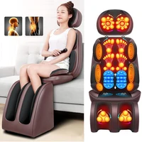 electric full body massage chair neck back waist massage cushion heat vibrate massage pad as a gift for wife parents 220v