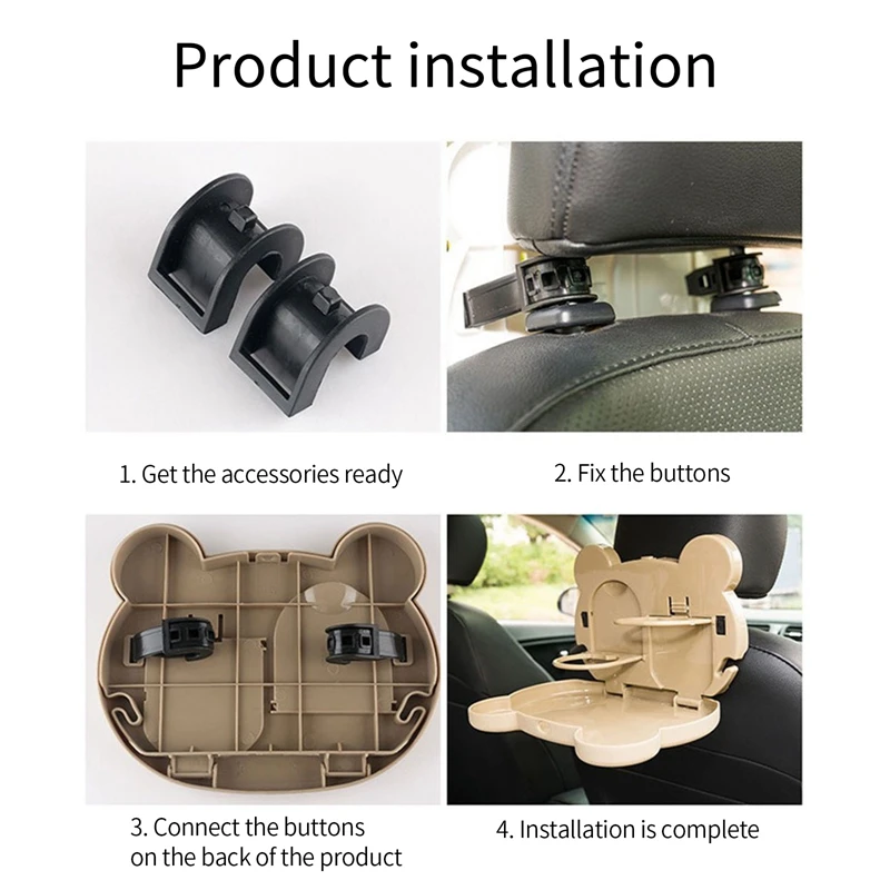 Складной столик для заднего сиденья автомобиля подставка бутылок напитков