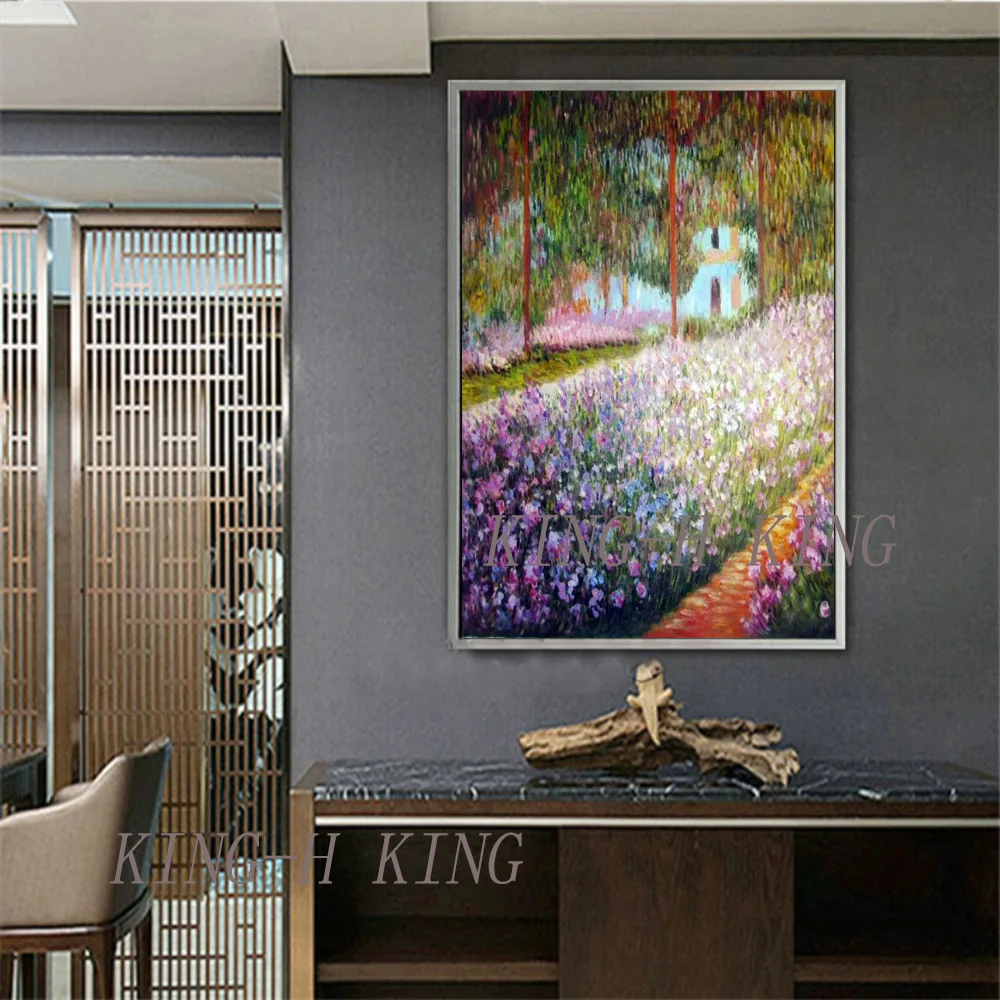 Современное украшение картина маслом воспроизведение холст искусство Клод Моне