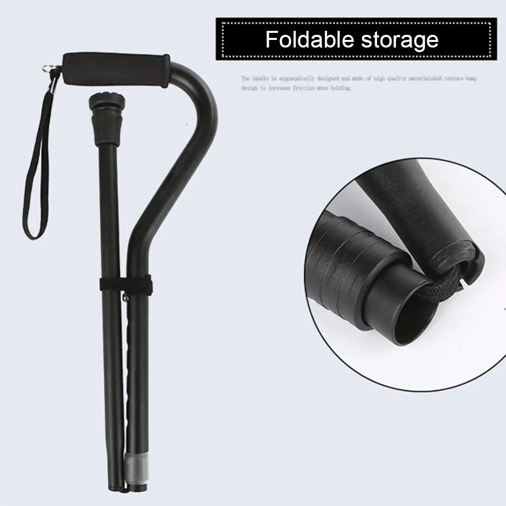 1 предмет складной трость Легкая регулировка костыль удобные рукоятки