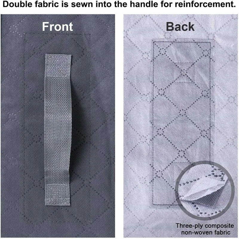 

Storage Box Clothing Blankets Shoes Divider Container Quilt Bags Holder Organizer Under Bed Non-woven Foldable Storage Organizer