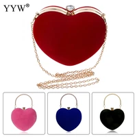 corduroy handbag clutch bag evening bags luxury heart shape sac a main clutch wallet red designer wallet evening bags crossbody