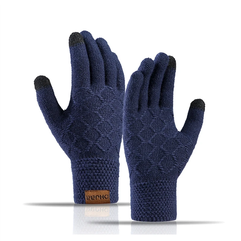 

XPAY Winter Men Acrylic Thick Warm Touchscreen Coldproof Work Walking Cycling Outdoor Sport Gloves Free Shipping