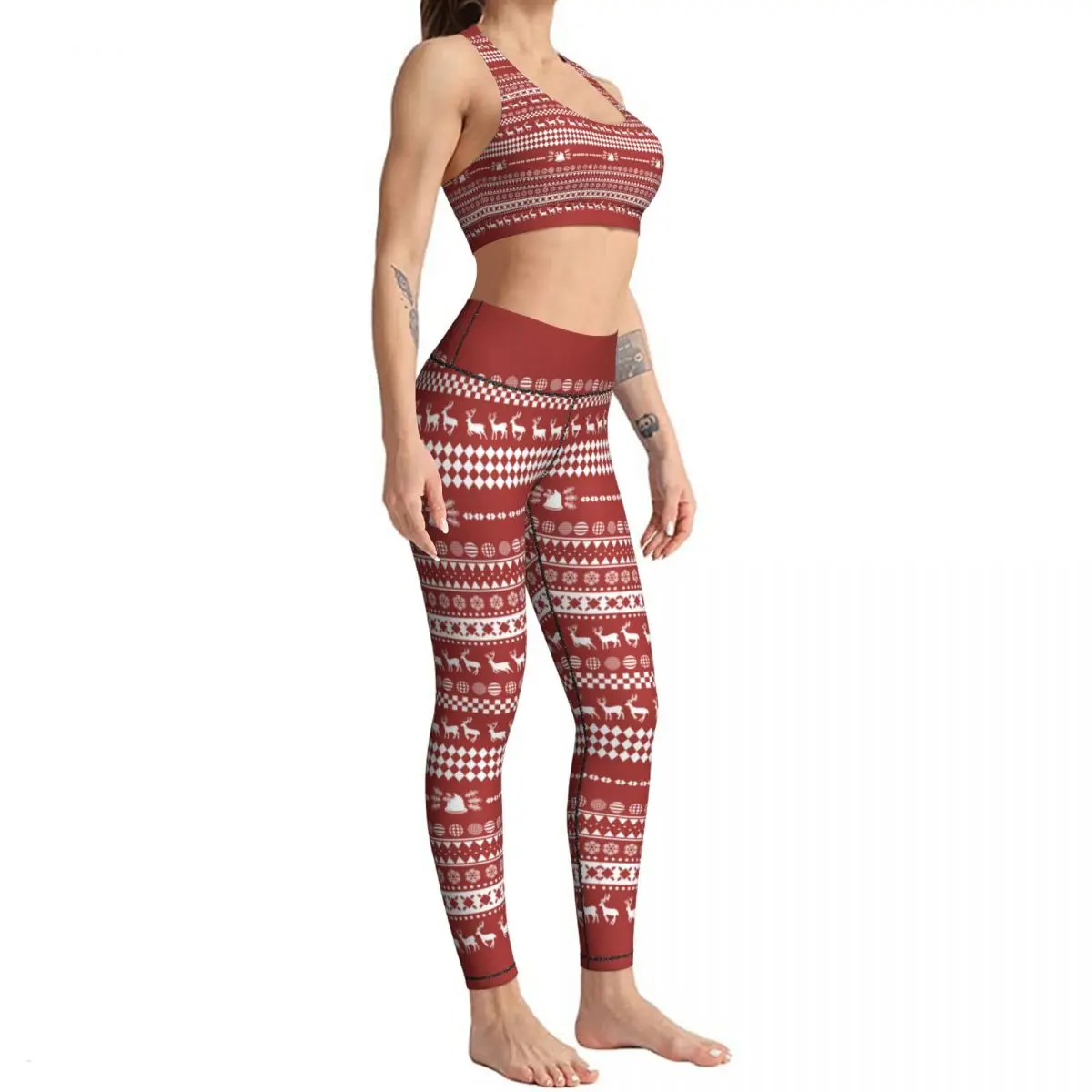 Рождественский набор для йоги дешевый рисования тренажерного зала сексуальные