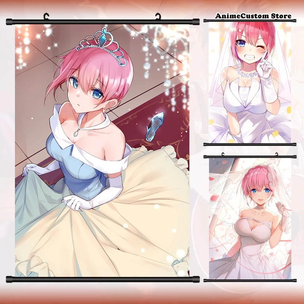 

Anime Go-Tobun no Hanayome Nakano Ichika HD Wall Scroll Roll Painting Poster Hang Poster Decor Collectible Decoration Art Gift