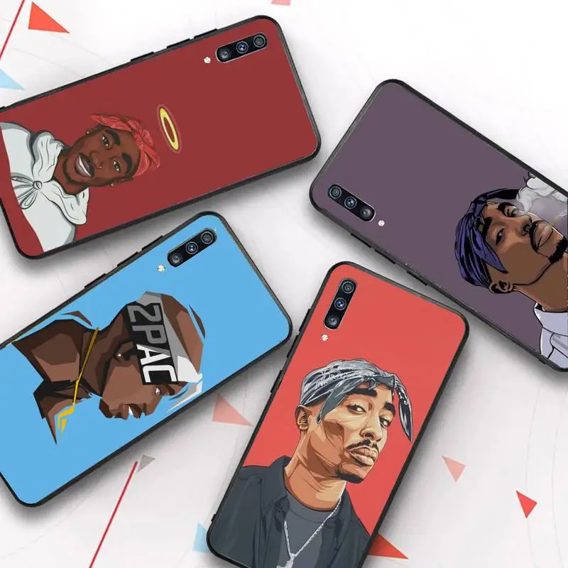 

2Pac Tupac Amaru Shakur Makaveli Phone Case for Samsung Galaxy A51 30s a71 Cover for A21s A70 10 A30 A91 Capa