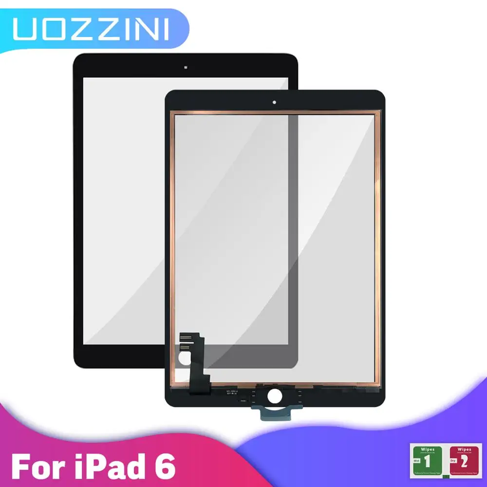 Сенсорный экран для iPad 6 AAA +++ дигитайзер стекло без кнопки Замена A1566 A1567 сенсорный