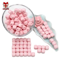 bobo box 100pcs letter silicone beads 12mm chewing alphabet bead bpa free baby teether beads for personalized name diy teething