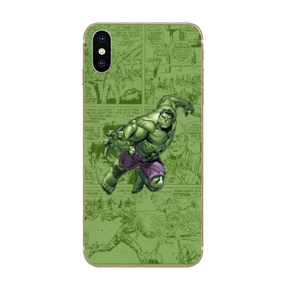 Человек Паук Марвел Халк Топ для Apple iPhone 4 4s 5 5C 5S SE 6 6S 7 8 Plus X XS Max XR новый