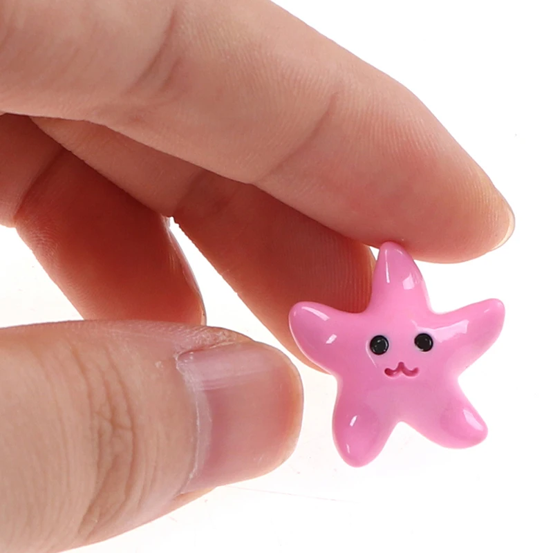 

10cs Resin Cute Miniature Starfish Fish Tank Landscape Aquarium Ornaments