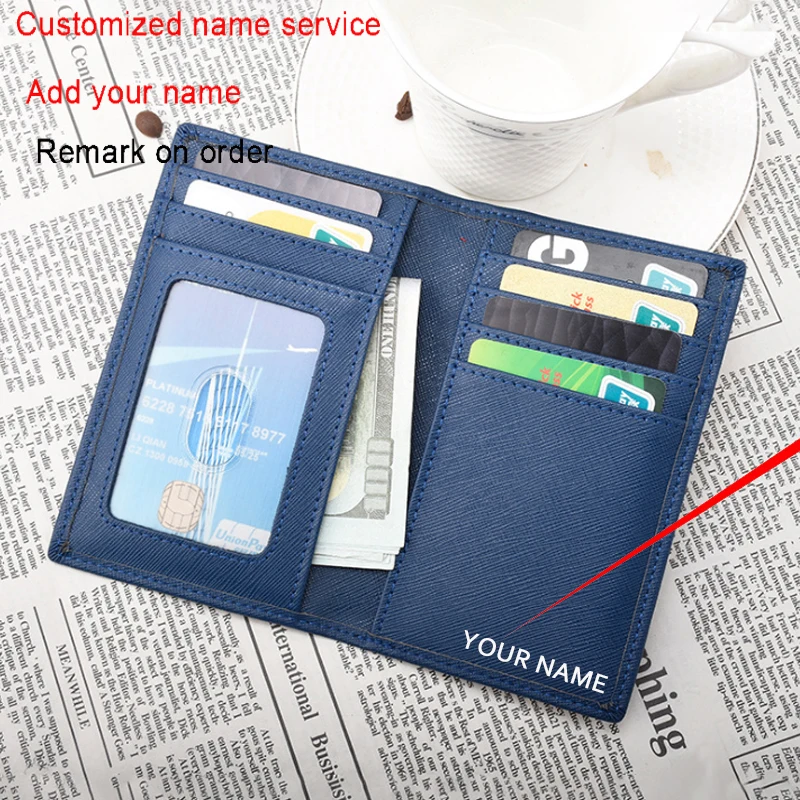 Men/Women  Business Credit Card Holder Mini ID Card Holders PU Leather Slim Bank Card Case Organizer Wallet