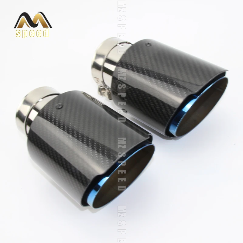 Автомобильные аксессуары выхлопные трубы глянцевый углеродный глушитель