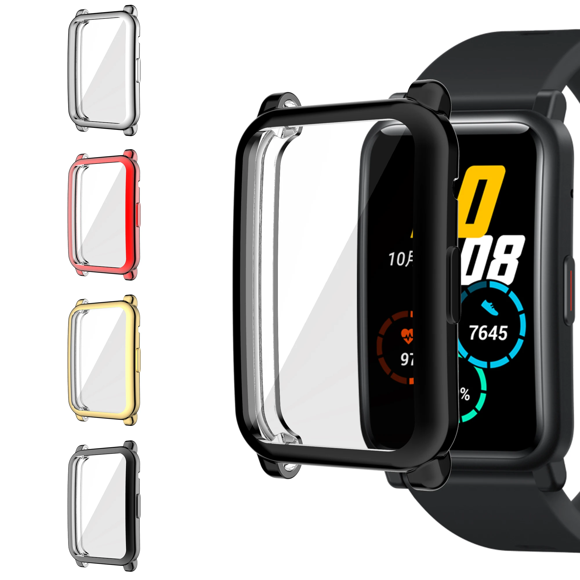 Мягкий защитный чехол из ТПУ для экрана рамка Huawei Honor Watch ES ремешок | Отзывы и видеообзор
