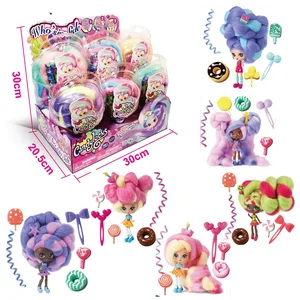 6 шт.лот 7,5 см фигурка слепой ящик игрушки кэндилок кукла сладкое лечение Парикмахерские аксессуары волосы длиной 40 см игрушки для девочек подарок