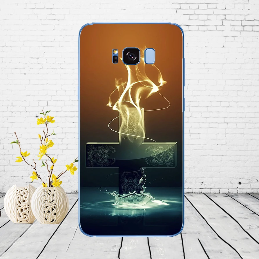 17DD Christian Jesus The Cross Soft Silicone Cover Case for Samsung Galaxy S6 S7 edge S8 S9 S10 plus A70 A50 case | Мобильные
