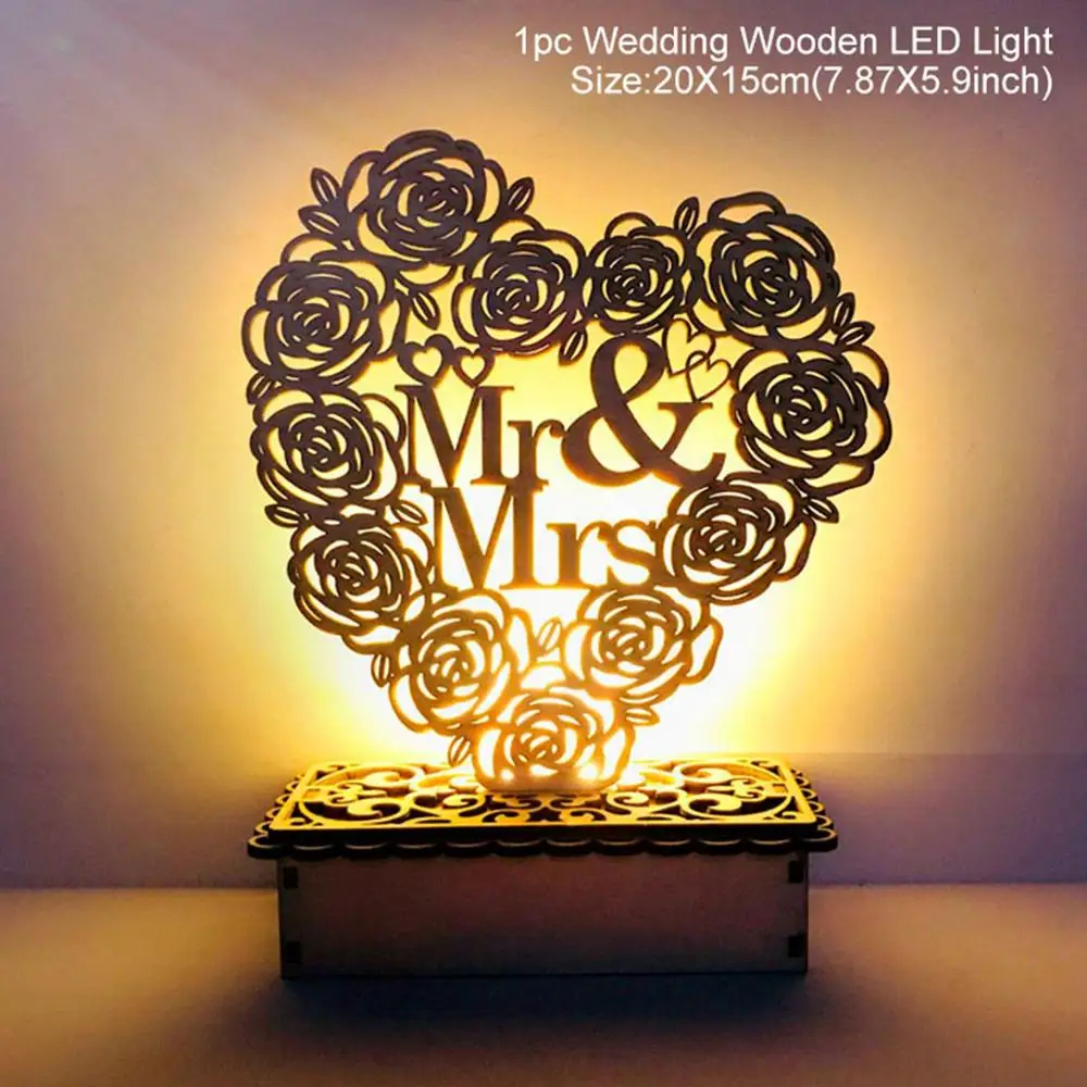 Love MR MRS 02 Деревянные украшения Mr& Mrs Свадебные украшения Свадебные сувениры в деревенском стиле и подарки подарок на День святого Валентина для подруги свадебный подарок для гостей - Цвет: Love MR MRS 02