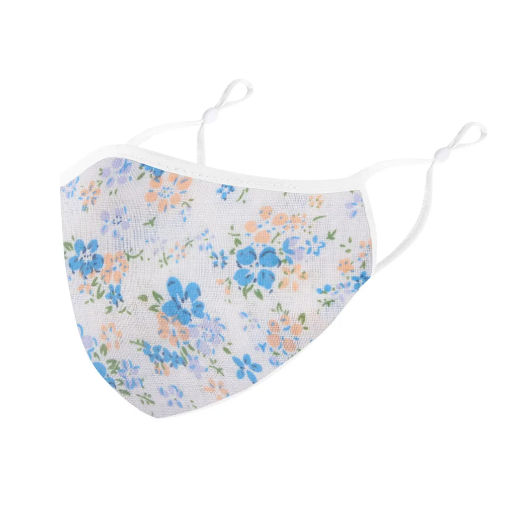 Adult Floral Print Adjustable Safet Protect Mouth Mask Washable Cotton Face Windproof Reusable Cover | Спорт и развлечения