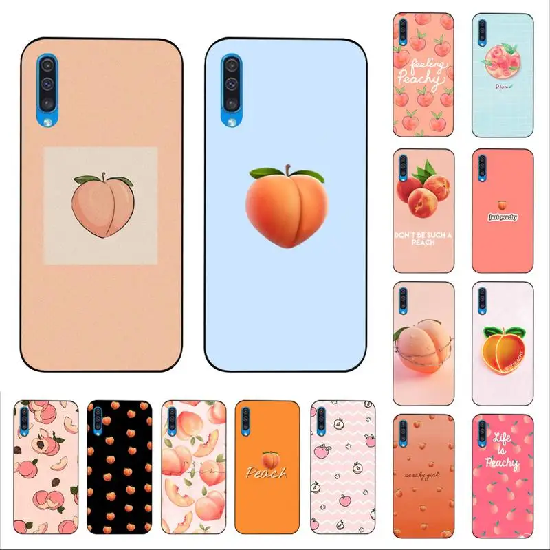 

YNDFCNB Fashion Peach Fruits Phone Case for Samsung A30s 51 5 71 70 40 10 20 s 31 A7 A8 2018
