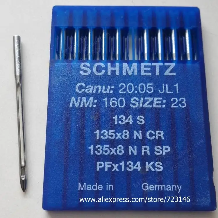 10 SINGER 20U SCHMETZ Швейные иглы для кожаных машин 134 S PFx134 KS 34 (134LR) PF * Размер #9 #14 #10 #22 #16 #23