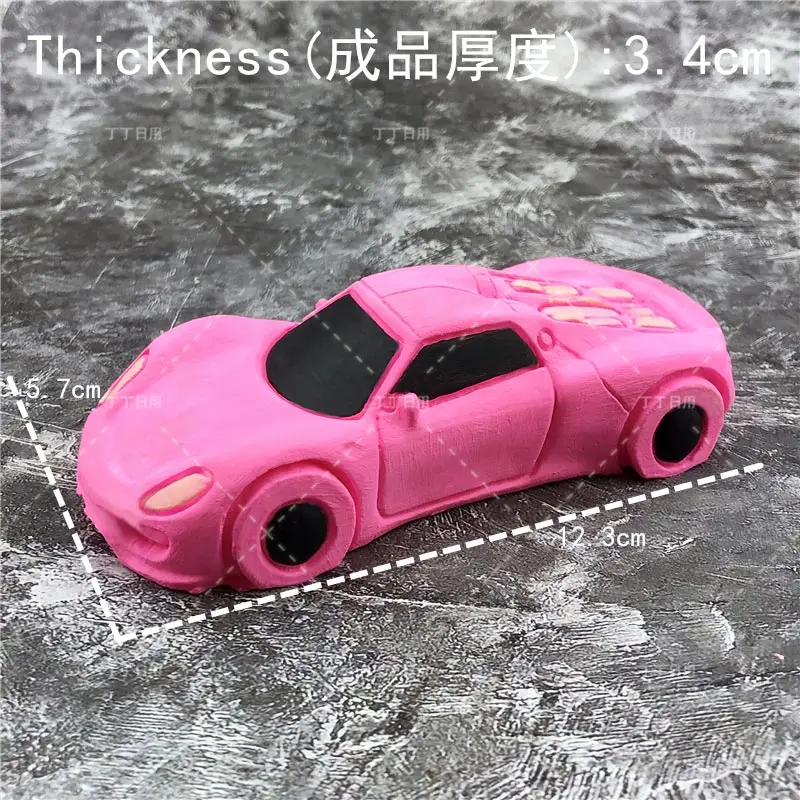 No.1 3D GTR мультфильм автомобиль силиконовые помадки торт формы конфитюр шоколад декорирование выпечки инструмент формы Кухня Творческий многоразовый материал - Цвет: No.1