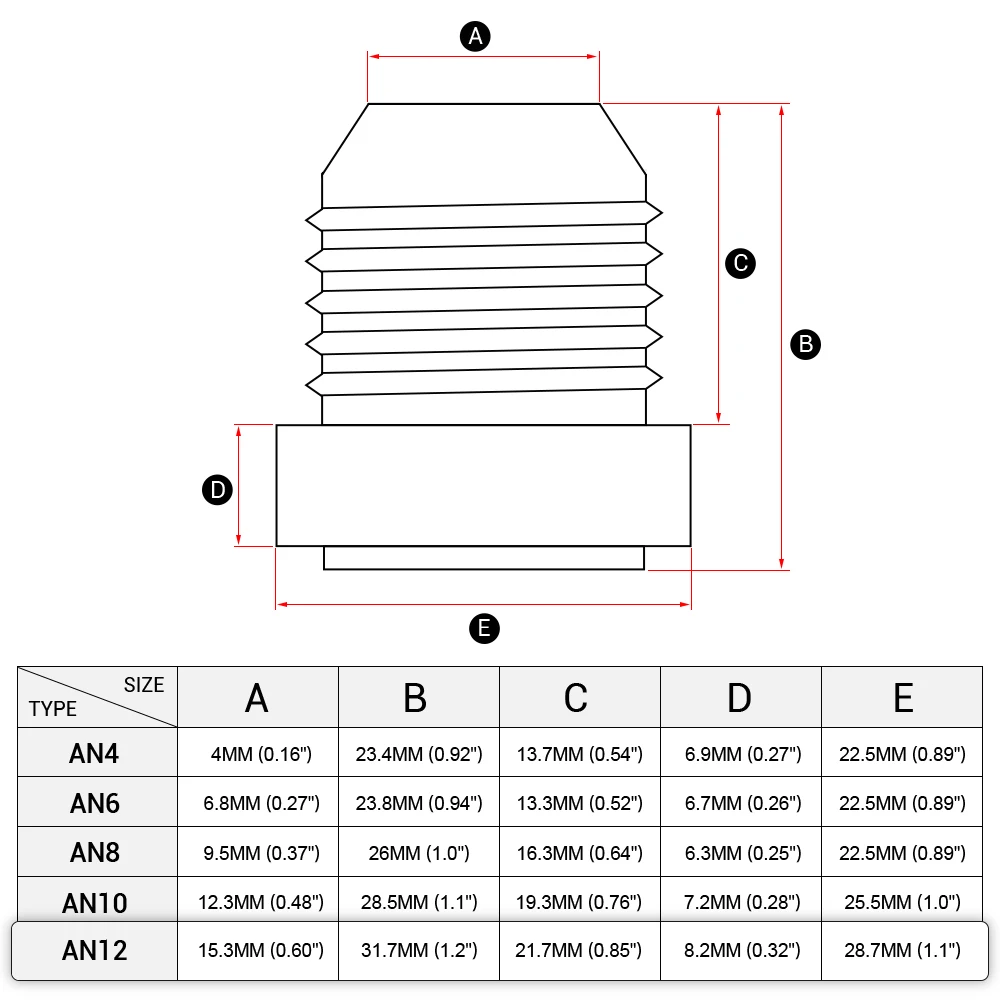 WLR RACING высокое качество алюминиевый AN12 AN прямой мужской сварочный фитинг адаптер