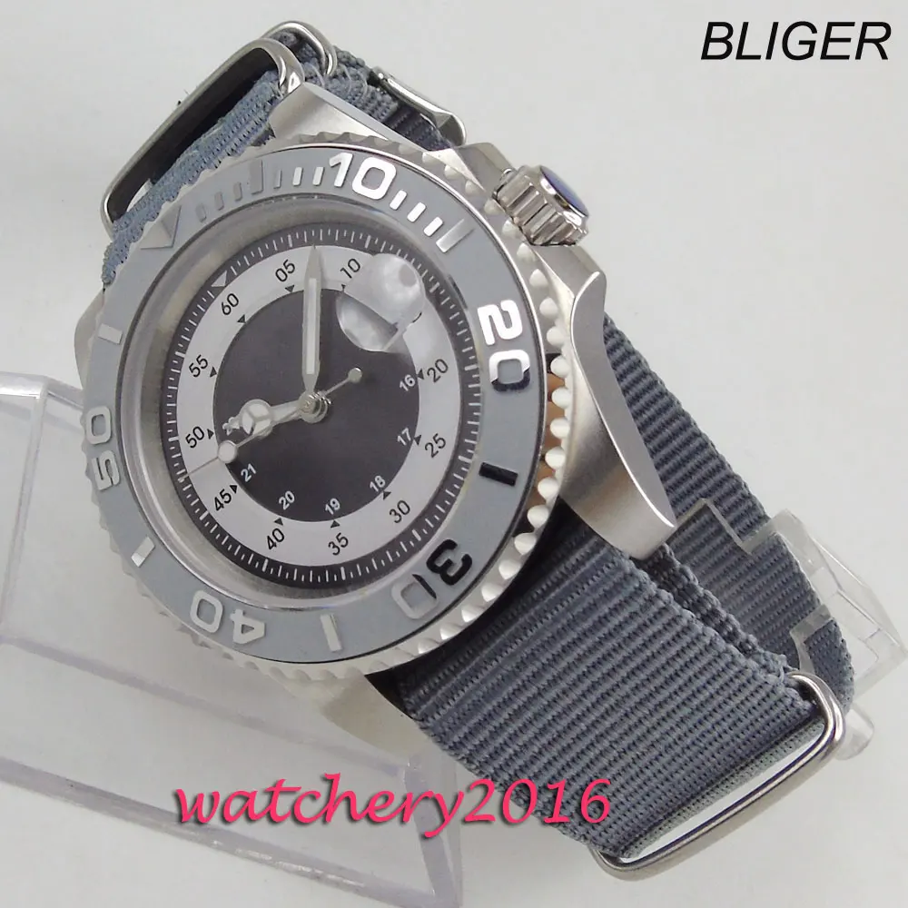 Часы наручные мужские с циферблатом диаметром 40 мм стерильные светящиеся