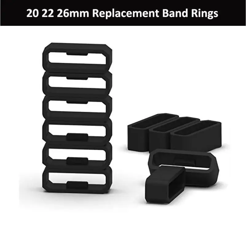 

2-10 шт., силиконовые ремешки Garmin Vivomove HR/vivoactive 3, резиновая петля Forerunner 245, Пряжка для часов, силиконовые аксессуары