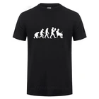 Футболка мужская с круглым вырезом, хлопок, короткий рукав, забавная, компьютерная эволюция, уличная одежда, лето