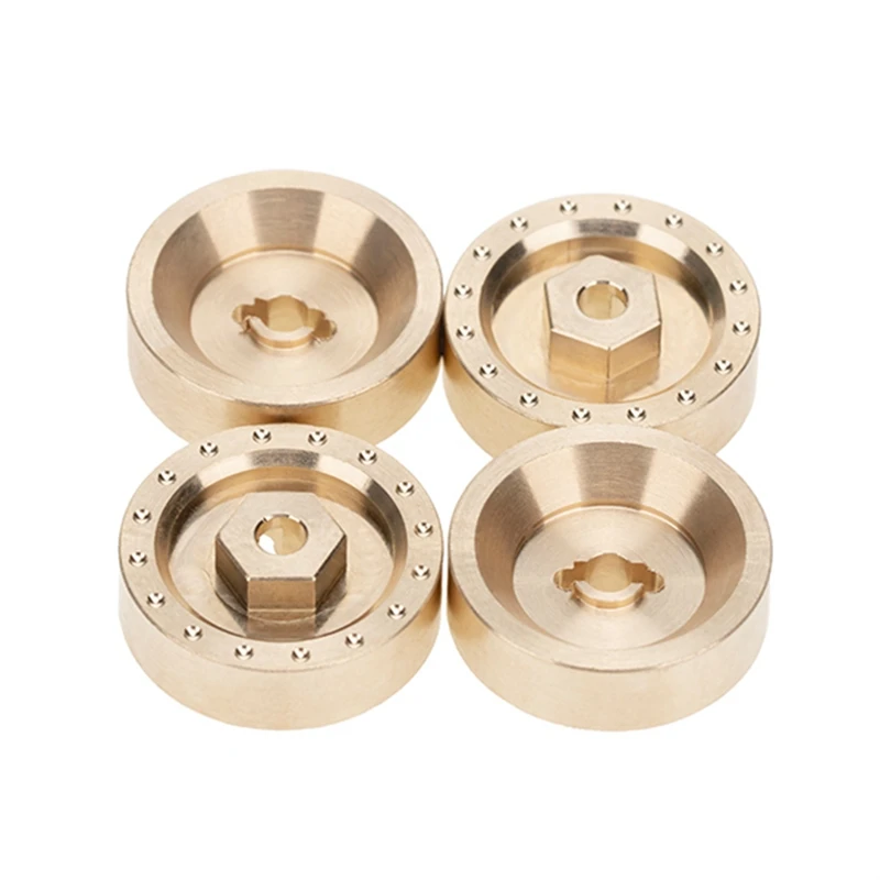 

6mm Thick Brass Brake Disc Wheel Hex Adapter Combiner for 1/24 RC Crawler Car Axial SCX24 90081 Upgrade Accessories
