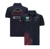 2021 new f1 team racing suit official same style mens short sleeved polo shirt verstappen overalls customized the same style