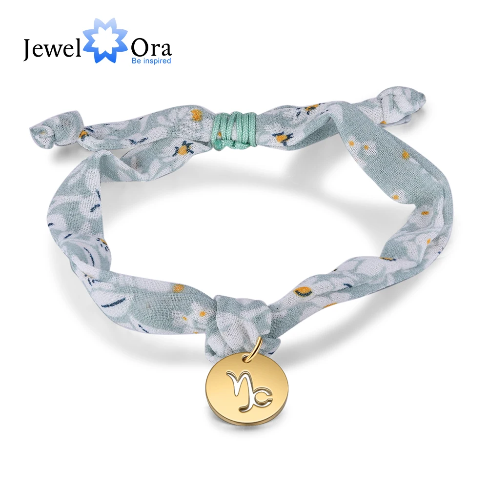 JewelOra модный гороскоп Знак зодиака браслеты из нержавеющей стали для женщин Овен