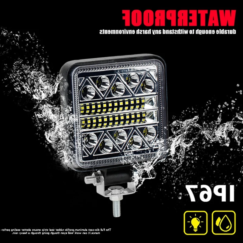 

2X 4"inch 102W LED Work Light Bar 4WD Off Road Boat SPOT Flood Driving Fog Lamp Automobile led off road lamp