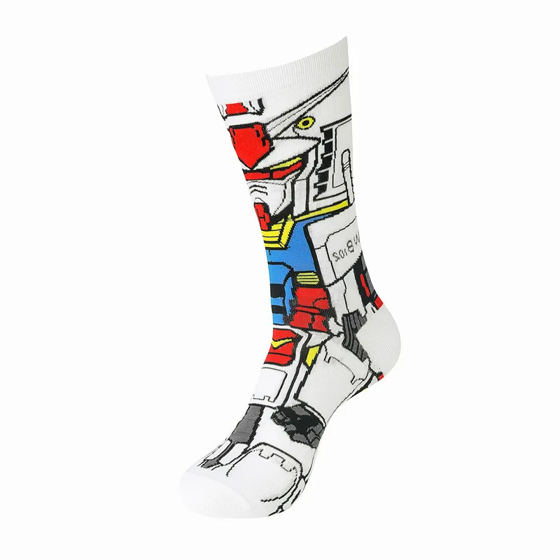 Носки Аниме GUNDAM для косплея хлопковые носки взрослых с героями мультфильмов