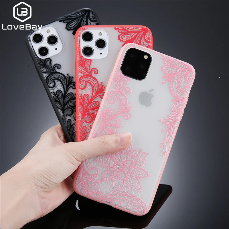 Lovebay сексуальный чехол для телефона с цветочным рисунком iPhone 11 Pro X XS XR Max 5 5S 6 6s 7 8 Plus