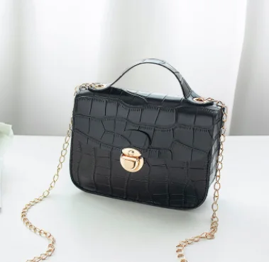 

Новая женская маленькая сумка через плечо, Классическая сумка через плечо с крокодиловым узором, сумка-мессенджер на цепочке и ремешке