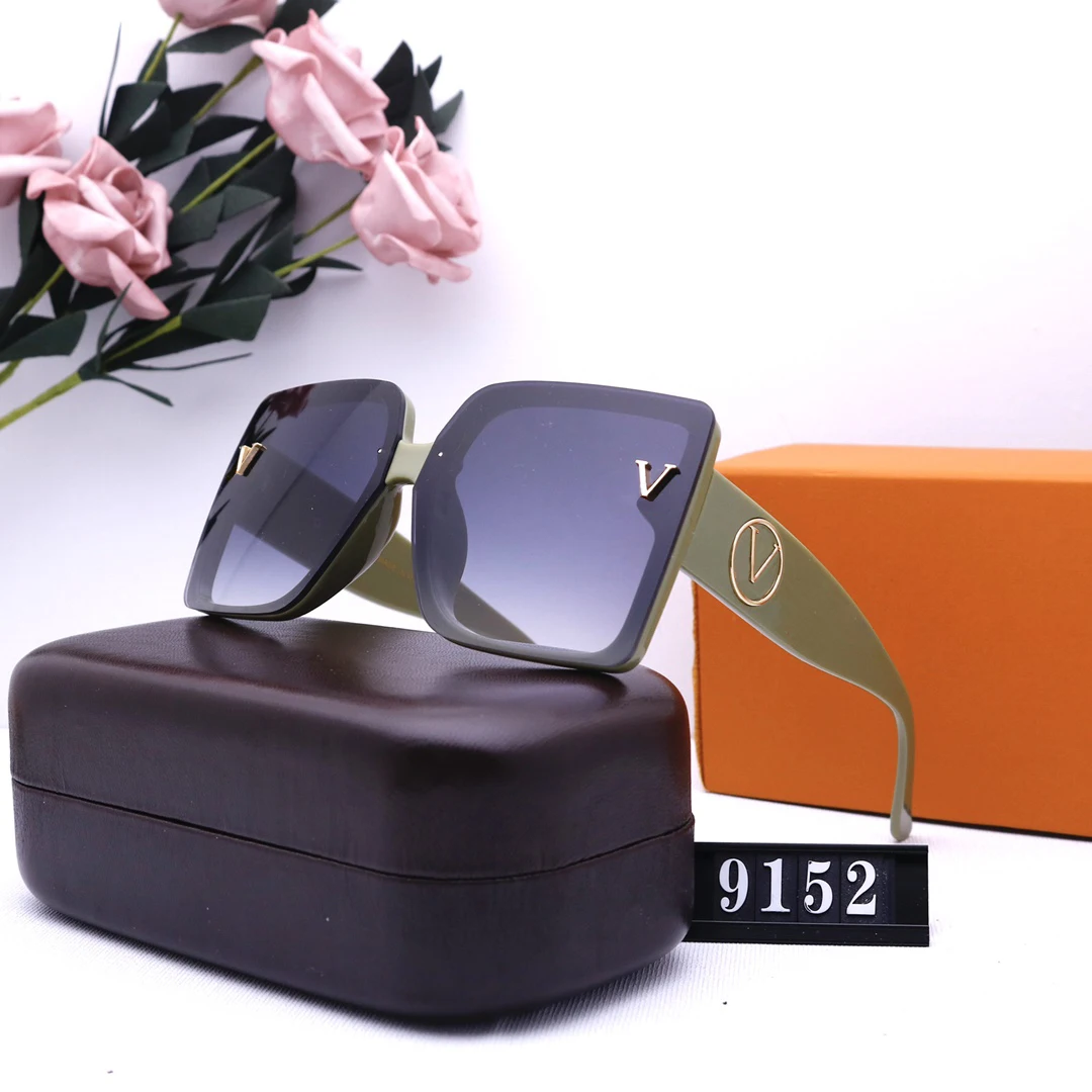 

Sunglasses Women's big frame designer brand retro women's men's husband driver luxury high quality 2021 new free glasses box
