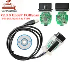 Диагностический инструмент V2.3.8 ELS27 FORScan OBD2, многоязычная зеленая печатная плата PIC24HJ128GP и FTDI Mircochip, ELM327 Pss-Thru для Mazda