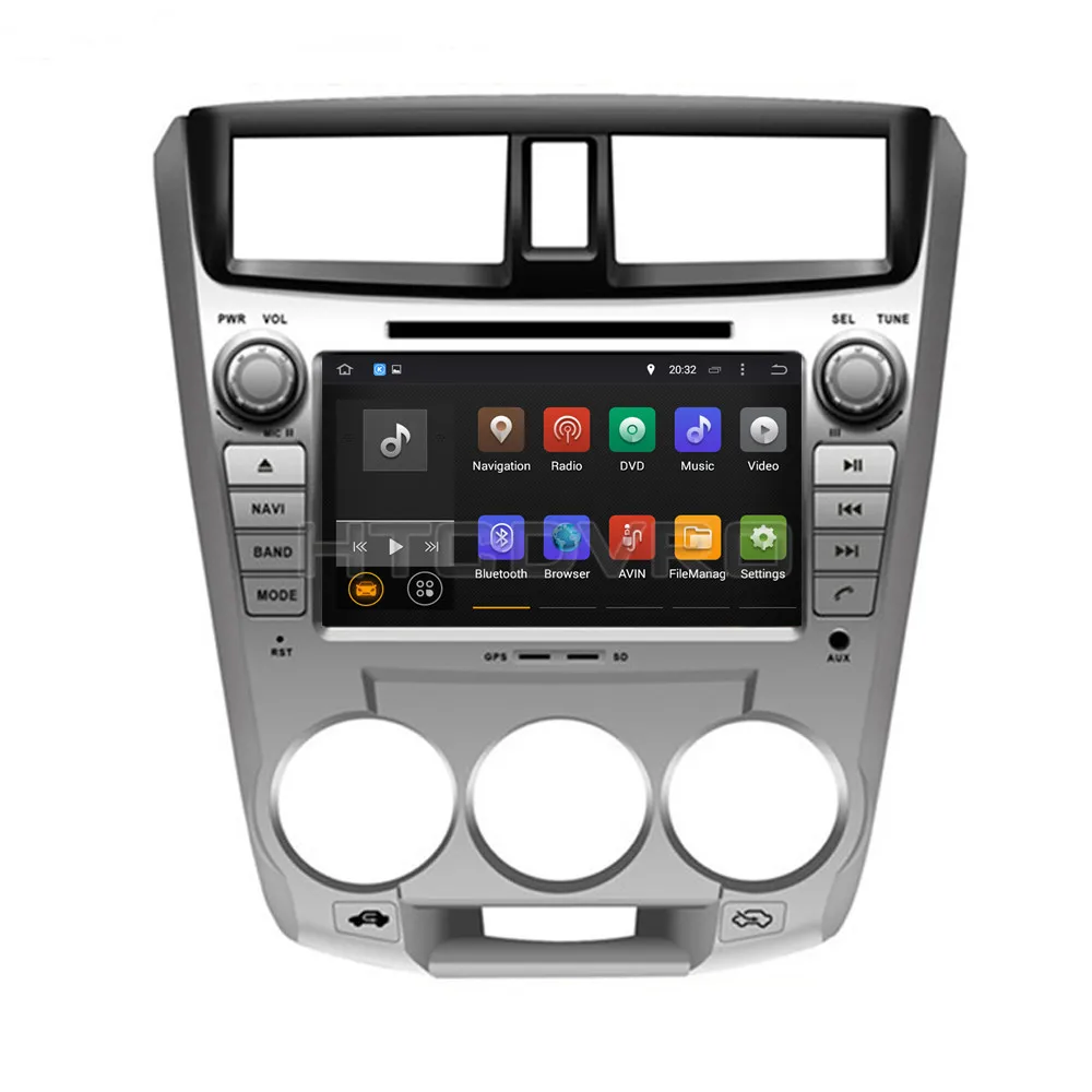 YMODVHT 8 дюймов 4G Восьмиядерный Android 9 0 7 1 автомобильный dvd плеер для Honda City 1.8L/1.5L 2008 GPS