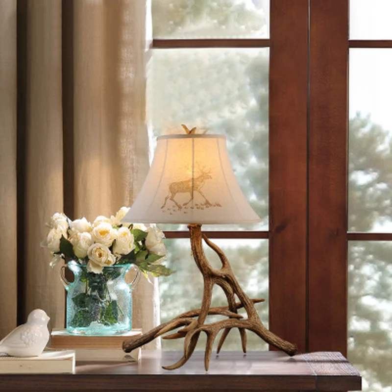 Полимерные светильники в американском стиле с рожком оленя люстра европейском