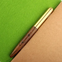 luxury brand wood fountain pen 0 5mm fine nib calligraphy pens writing metal wooden gifts stationery office school supplies