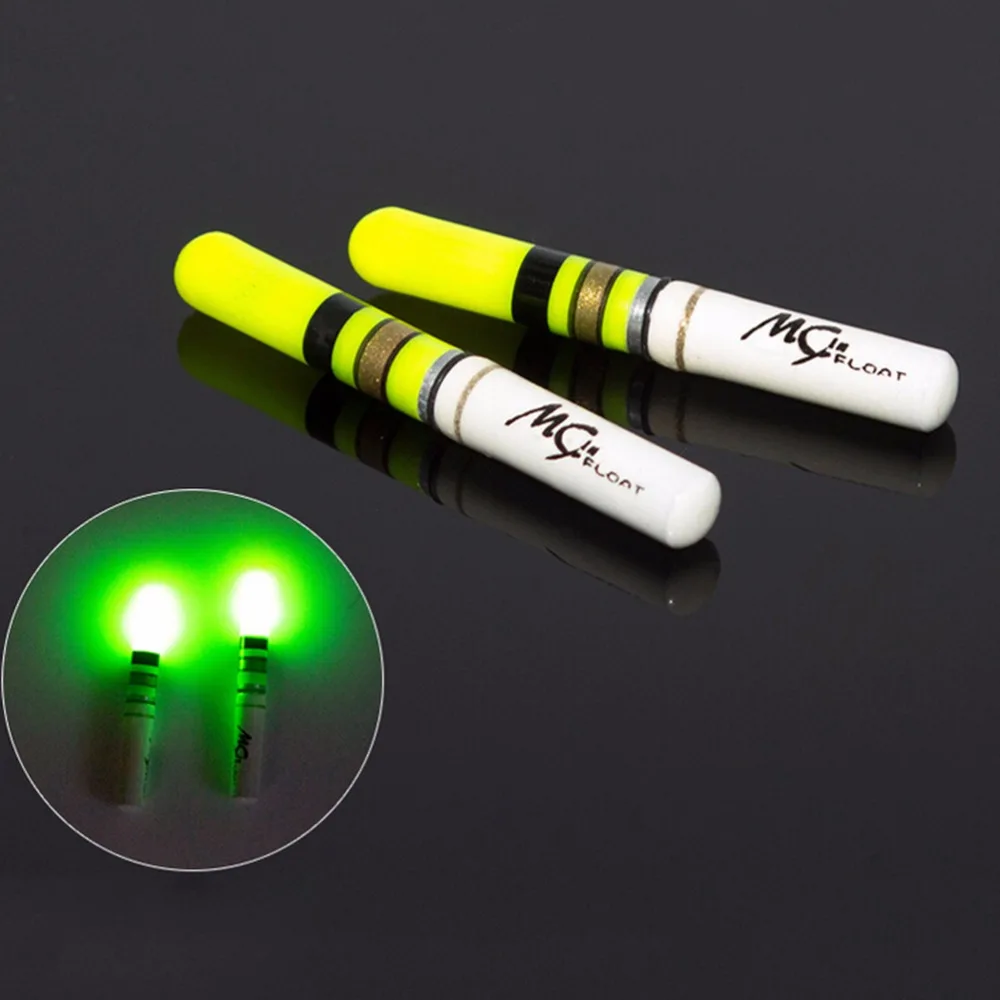 

1pcs 3.7*0.46cm Fishing Luminous Float Battery Operated LED Float For Dark Water Night Fishing