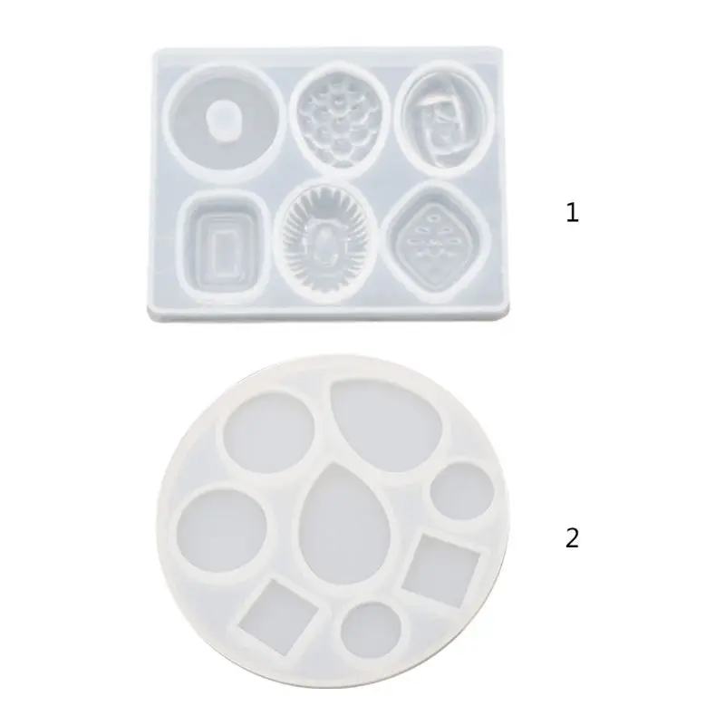 

DIY Crafts Making Crystal Epoxy Mold Earrings Candy Mould High Mirror UV Resin Silicone Molds X4YA